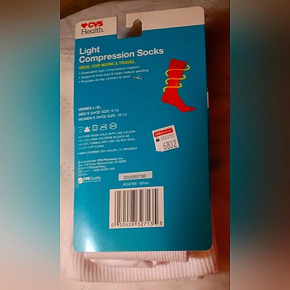 CVS Light Compression Socks (2 pairs) L-XL - Picture 6 of 16